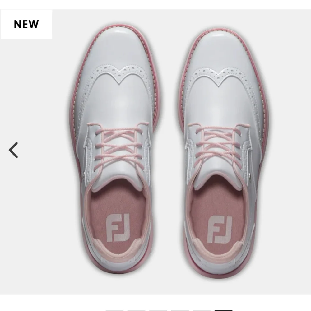 NWT Women's White and Pink Golf Shoes size7 - Picture 1 of 4